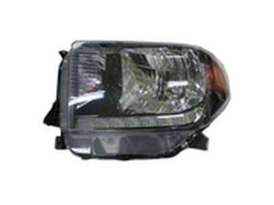 CAPA Replacement Headlight; Chrome Housing; Clear Lens; Driver Side (18-21 Tundra w/ Factory Halogen Headlights)