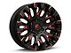Fuel Wheels Quake Gloss Black Milled with Red Tint 6-Lug Wheel; 18x9; 1mm Offset (22-24 Tundra)