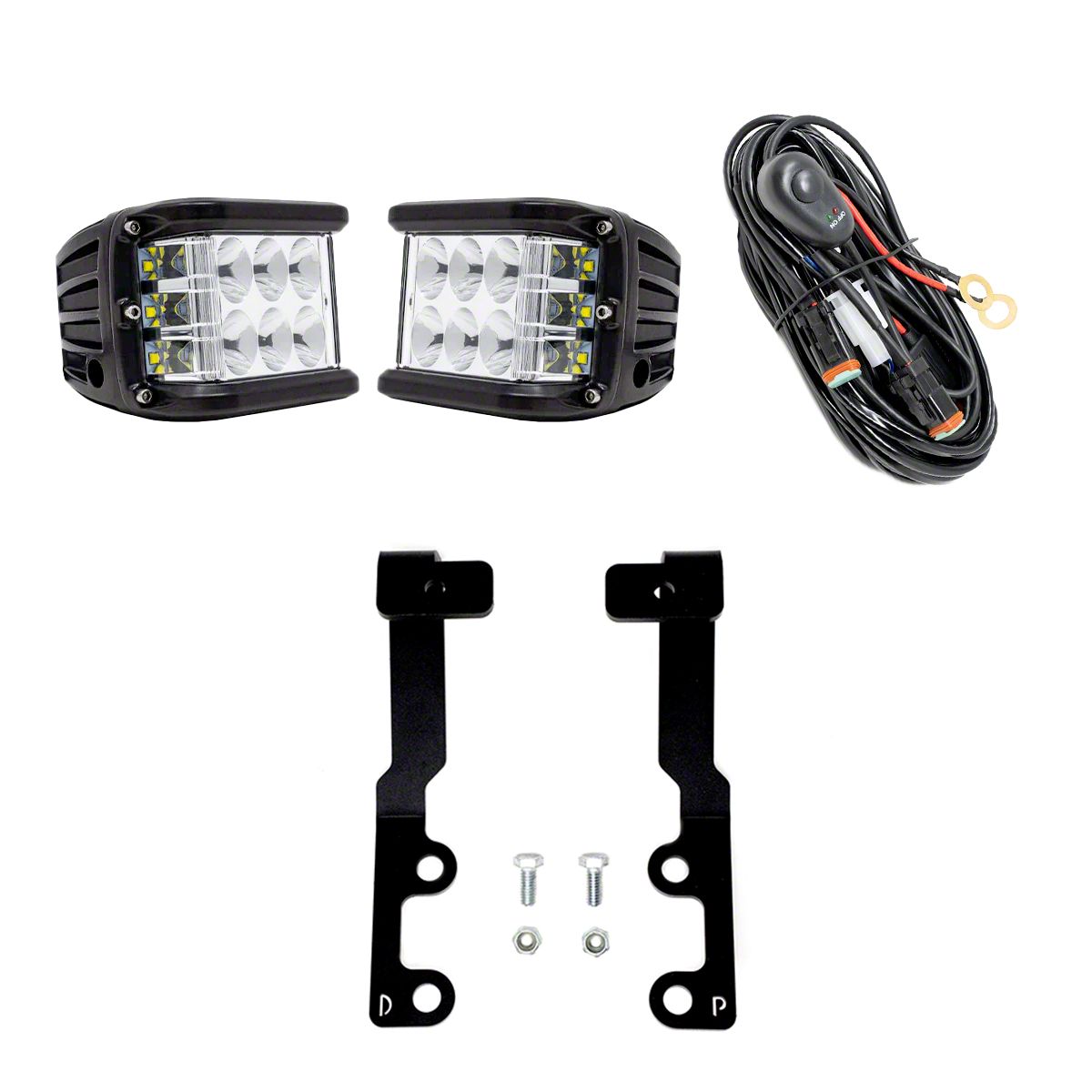 Cali Raised LED Tundra 27W Side Shooter LED Pod Lights with Low Profile ...