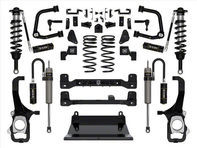 ICON Vehicle Dynamics 6-Inch Suspension Lift System with Tubular Upper Control Arms; Stage 2 (22-24 Tundra w/o AVS System & Load-Leveling Air System)