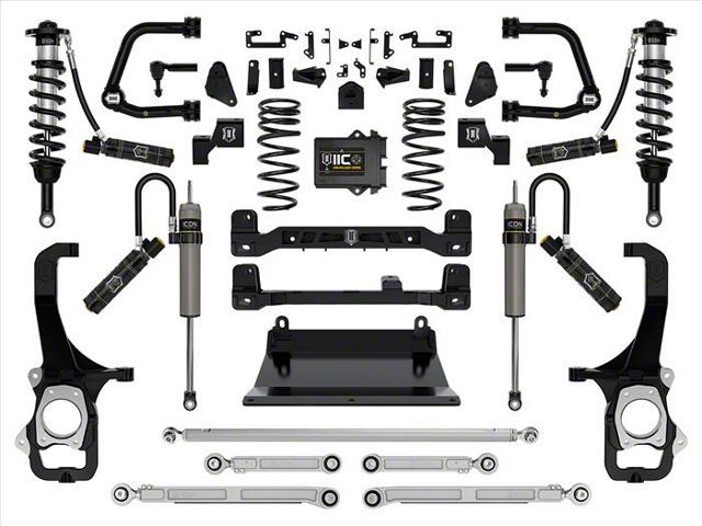 ICON Vehicle Dynamics 6-Inch Suspension Lift System with Tubular Upper Control Arms; Stage 9 (22-24 Tundra w/o AVS System & Load-Leveling Air System)
