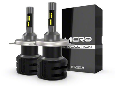 VLEDS Micro Evolution LED Dual Beam Bulbs; H4 (14-21 Tundra w/ Factory Halogen Headlights)