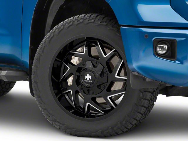 Mayhem Wheels Hatchet Gloss Black Milled 5-Lug Wheel; 20x10; -19mm Offset (14-21 Tundra)