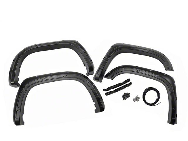 Rough Country Defender Pocket Fender Flares; Magnetic Gray (14-21 Tundra)