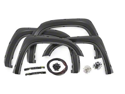 Rough Country Pocket Fender Flares; Magnetic Gray (14-21 Tundra)