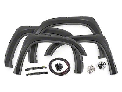 Rough Country Pocket Fender Flares; Wind Chill Pearl (14-21 Tundra)