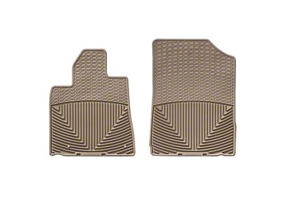 Weathertech All-Weather Front Rubber Floor Mats; Tan (07-11 Tundra)
