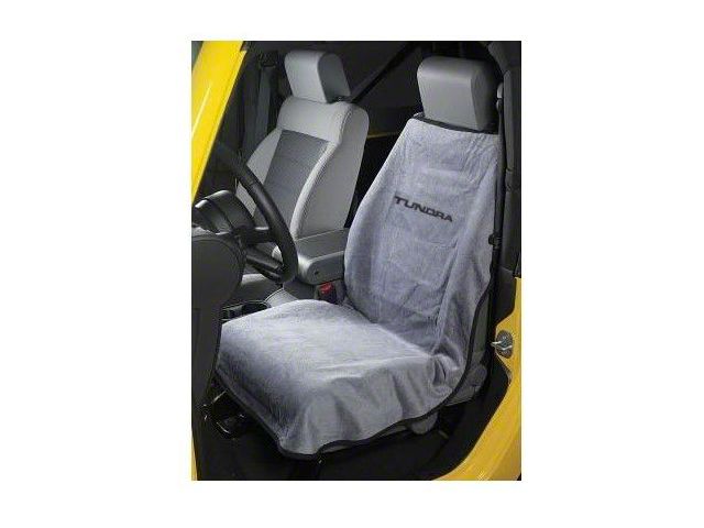 Seat Towel with Tundra Logo; Gray (Universal; Some Adaptation May Be Required)