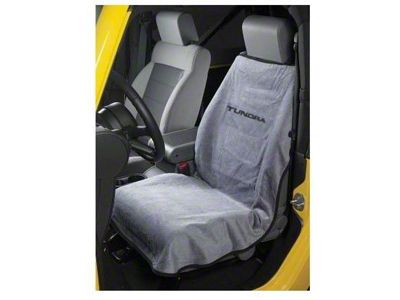 Seat Towel with Tundra Logo; Gray (Universal; Some Adaptation May Be Required)