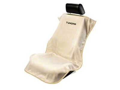 Seat Towel with Tundra Logo; Tan (Universal; Some Adaptation May Be Required)