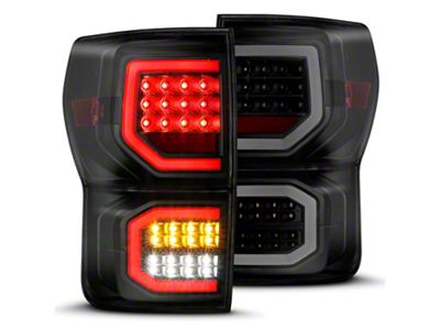 Raxiom Axial Series LED Tail Lights; Black Housing; Smoked Lens (07-11 Tundra)