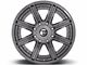 Fuel Wheels Rogue Platinum Brushed Gunmetal Tinted Clear 5-Lug Wheel; 20x9; 1mm Offset (14-21 Tundra)