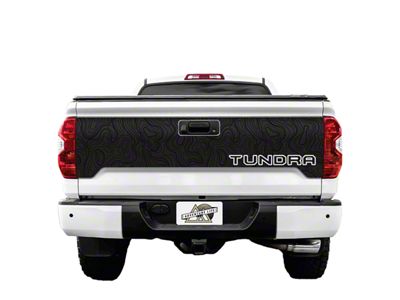 Tailgate Graphic; Matte Black with Golden Yellow Outline (14-21 Tundra)