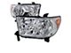 Euro Crystal Headlights; Chrome Housing; Clear Lens (07-13 Tundra w/o Level Adjuster)