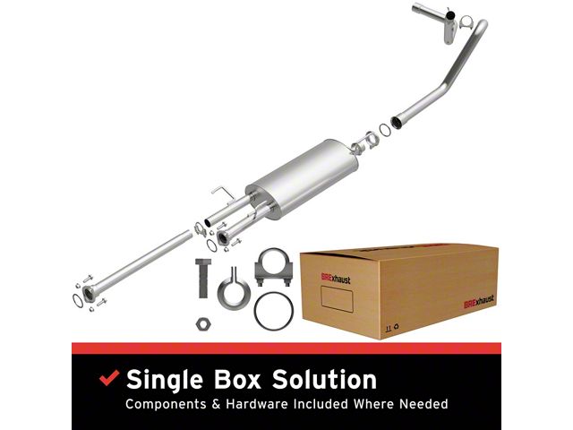 BRExhaust Direct-Fit Single Exhaust System; Side Exit (09-17 5.7L Tundra)