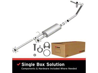 BRExhaust Direct-Fit Single Exhaust System; Side Exit (10-17 4.6L Tundra)