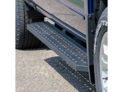 6.50-Inch RidgeStep Running Boards without Mounting Brackets; Textured Black (07-21 Tundra Double Cab, CrewMax)