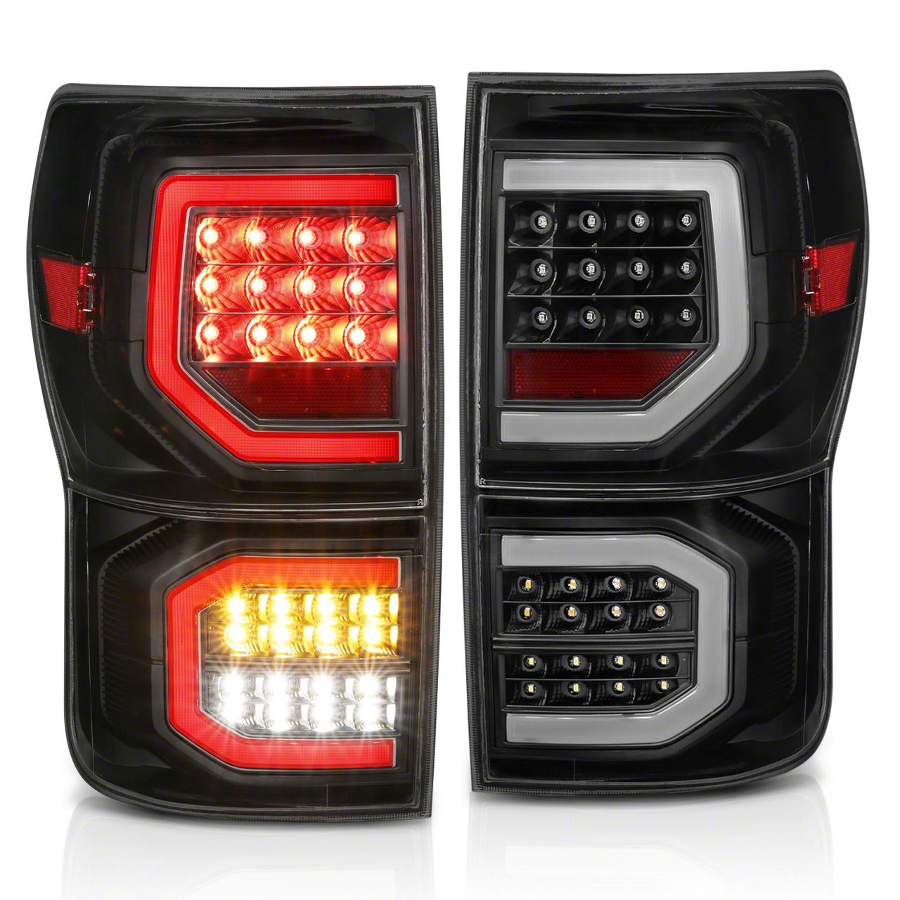 Raxiom Tundra Axial Series LED Tail Lights; Black Housing; Clear Lens ...