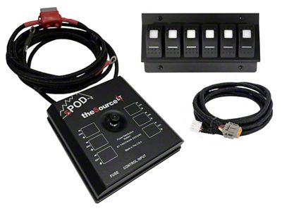 sPOD SourceLT with LED Switch Panel; Red (12-17 Tundra)