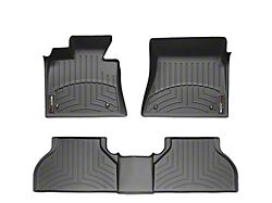 Weathertech DigitalFit Front and Rear Floor Liners; Black (07-11 Tundra Double Cab)