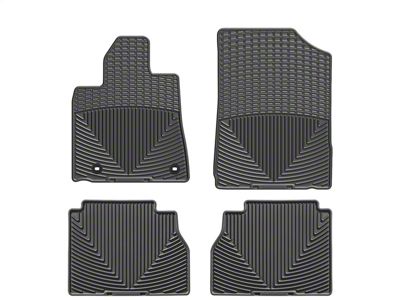 Weathertech All-Weather Front and Rear Rubber Floor Mats; Black (12-21 Tundra Double Cab, CrewMax)