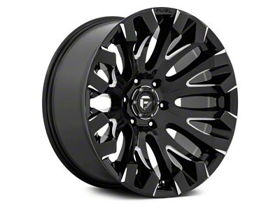 Fuel Wheels Quake Gloss Black Milled 5-Lug Wheel; 20x9; 1mm Offset (07-13 Tundra)