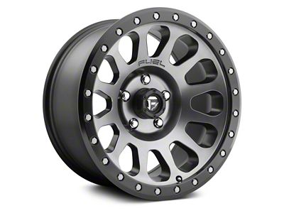 Fuel Wheels Vector Matte Gunmetal with Black Bead Ring 5-Lug Wheel; 20x9; 1mm Offset (14-21 Tundra)
