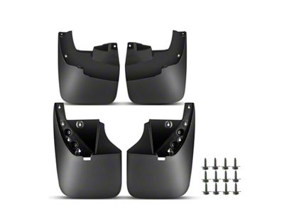 Mud Flap Splash Guards; Front and Rear (07-13 Tundra w/o OE Fender Flares)