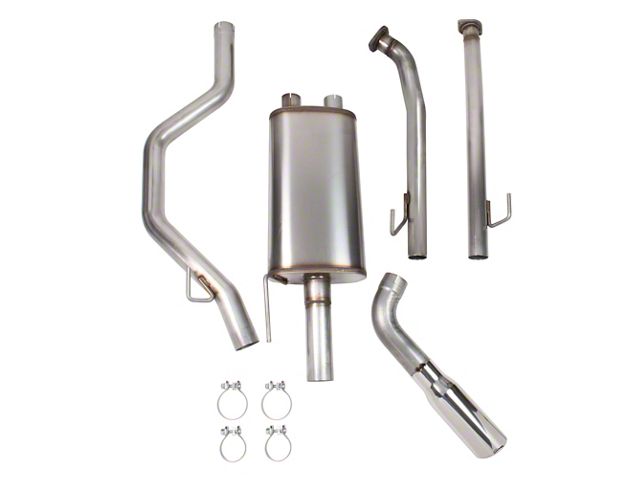 Hooker BlackHeart Single Exhaust System with Polished Tip; Side Exit (07-09 5.7L Tundra)