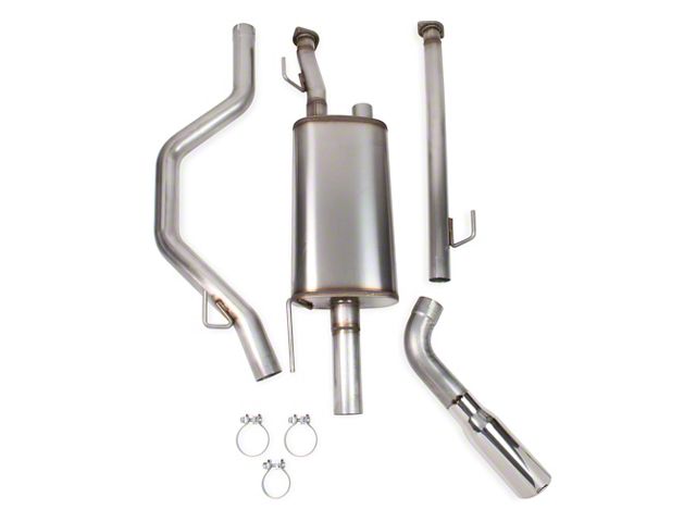 Hooker BlackHeart Single Exhaust System with Polished Tip; Side Exit (10-21 5.7L Tundra)