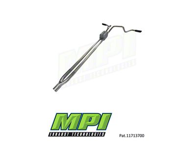 MPI Exhaust Technologies Turbo Series Weld-On Dual Exhaust System with Black Tips; Side Exit (07-13 5.7L Tundra)