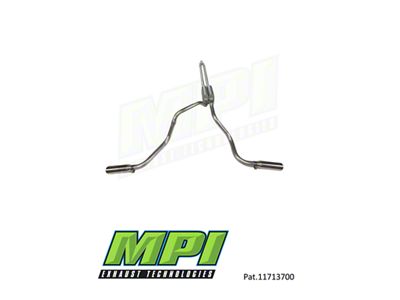 MPI Exhaust Technologies Turbo Series Clamp-On Dual Exhaust System with Polished Bright Chrome Tips; Side Exit (07-13 5.7L Tundra)