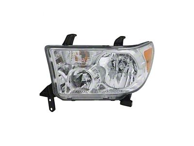 Replacement Headlight; Driver Side (07-13 Tundra w/o Level Adjuster)