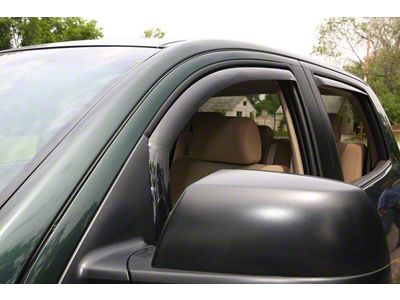 In-Channel Window Deflectors; Front and Rear; Smoke (07-21 Tundra Double Cab)