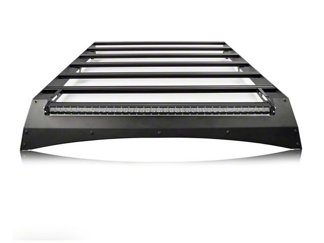 Cali Raised LED Economy Roof Rack with 42-Inch Single Row LED Light Bar (14-21 Tundra CrewMax)