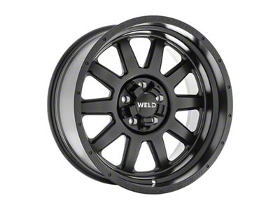 Weld Off-Road Stealth Satin Black Wheel; 20x12 (18-24 Jeep Wrangler JL)