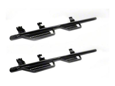 Ranch Hand 4-Step Wheel to Wheel Side Step Bars; Black (07-21 Tundra CrewMax w/ 5-1/2-Foot Bed)