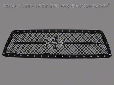 Royalty Core RC1 Upper Replacement Grille with Sword Assembly; Satin Black (10-13 Tundra)