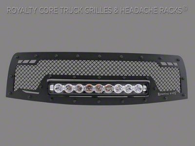Royalty Core RC1X Incredible LED Upper Grille Insert; Gloss Black (10-13 Tundra)