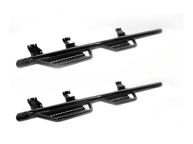 Ranch Hand 4-Step Wheel to Wheel Side Step Bars; Black (07-21 Tundra Double Cab w/ 6-1/2-Foot Bed)