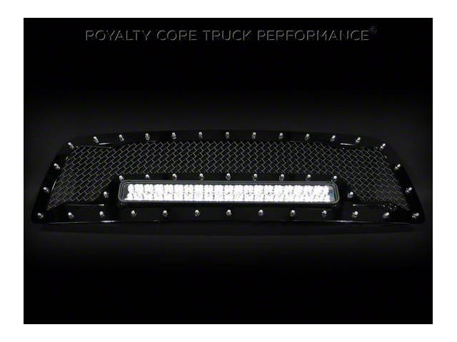 Royalty Core RC1X Incredible LED Upper Grille Insert; Gloss Black (07-09 Tundra)