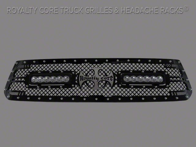 Royalty Core RC2X X-Treme Dual LED Upper Grille Insert; Gloss Black (14-17 Tundra)