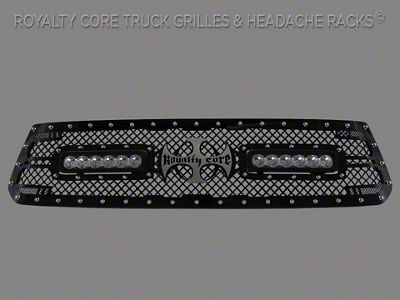 Royalty Core RC2X X-Treme Dual LED Upper Grille Insert; Gloss Black (14-17 Tundra)