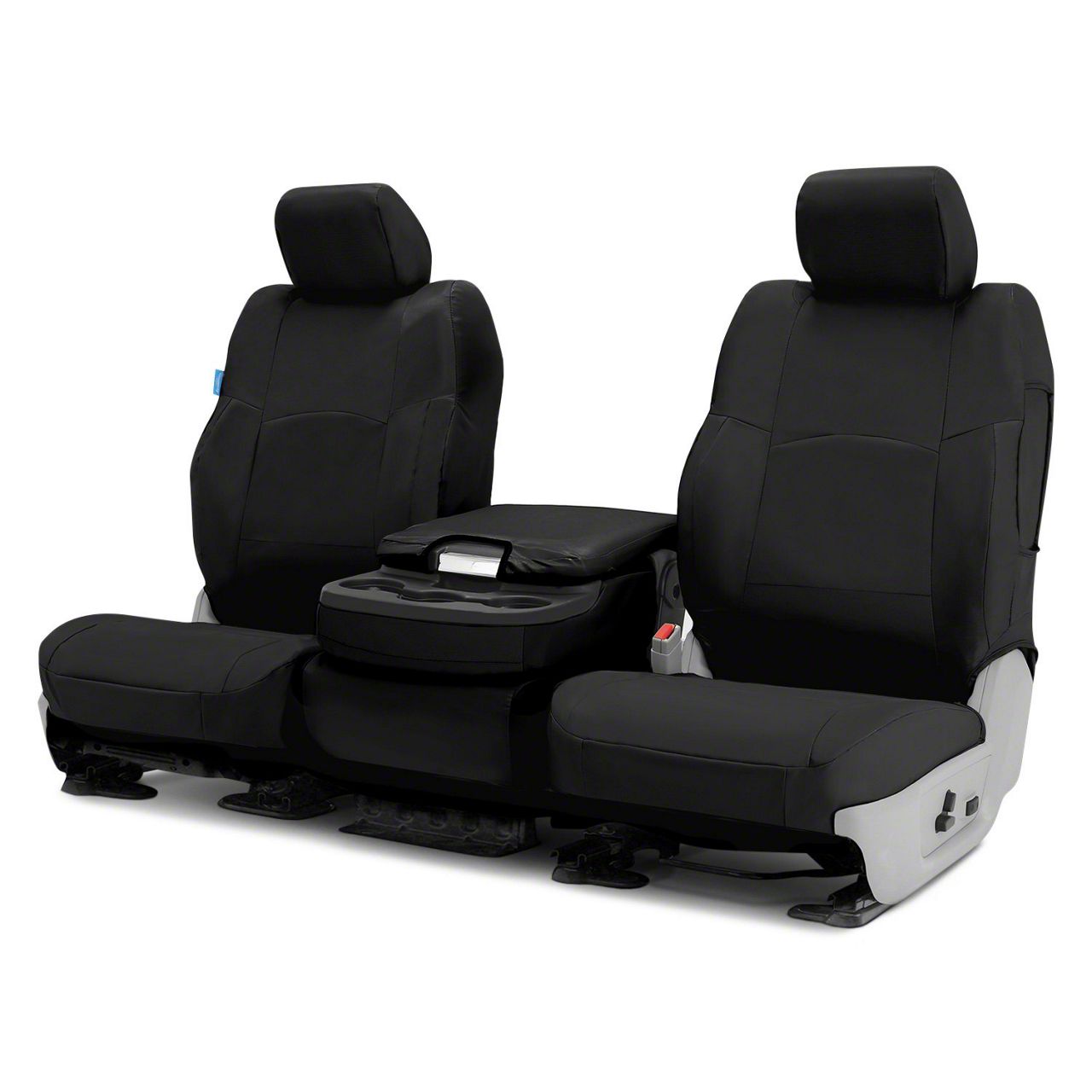 Coverking Tundra Ballistic Custom-Fit Front Seat Covers; Black CSC1E1TT9720  (14-21 Tundra w/ Bench Seat)
