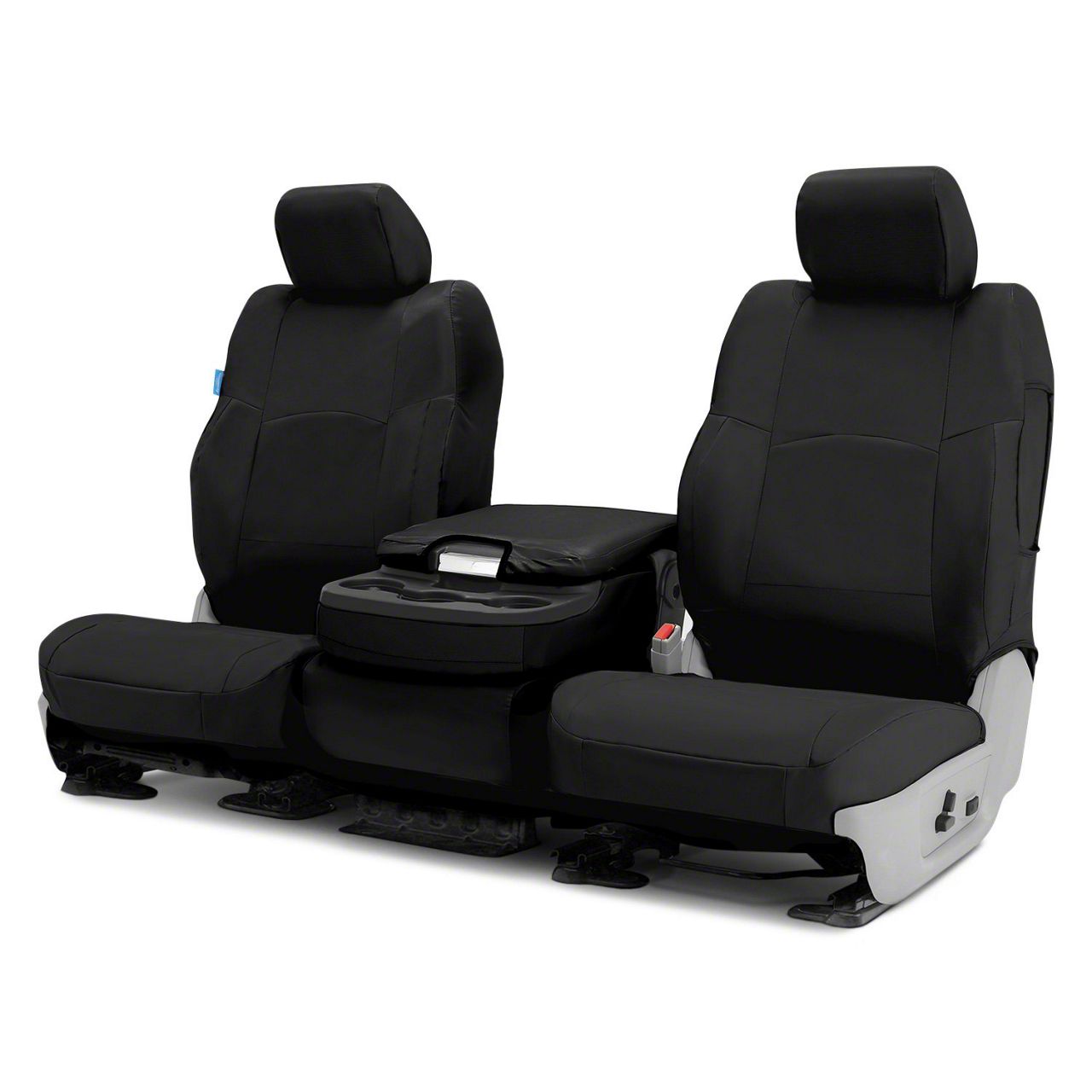 Coverking Tundra Ballistic CustomFit Front Seat Covers; Black