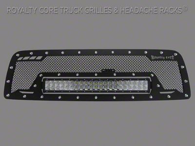 Royalty Core RCRX LED Race Line Upper Grille Insert; Satin Black (07-09 Tundra)