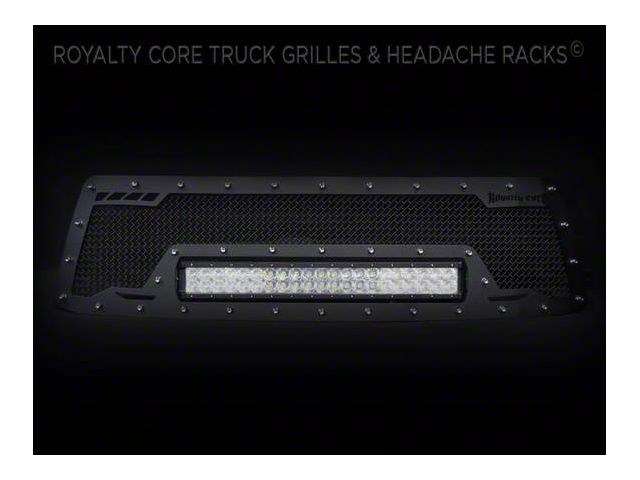 Royalty Core RCRX LED Race Line Upper Grille Insert; Satin Black (10-13 Tundra)