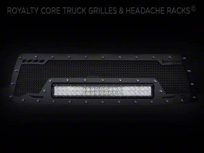 Royalty Core RCRX LED Race Line Upper Grille Insert; Satin Black (10-13 Tundra)