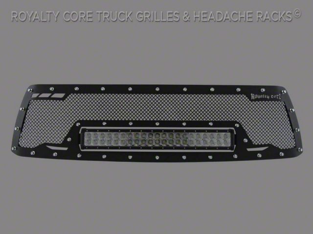 Royalty Core RCRX LED Race Line Upper Grille Insert; Satin Black (14-17 Tundra)