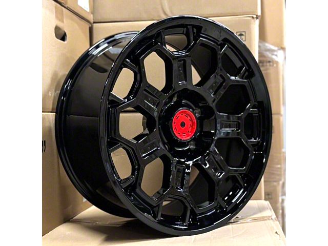 TR9 Gloss Black 5-Lug Wheel; 18x9; 12mm Offset (14-21 Tundra)